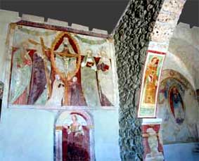 affreschi chiesa Barbaine